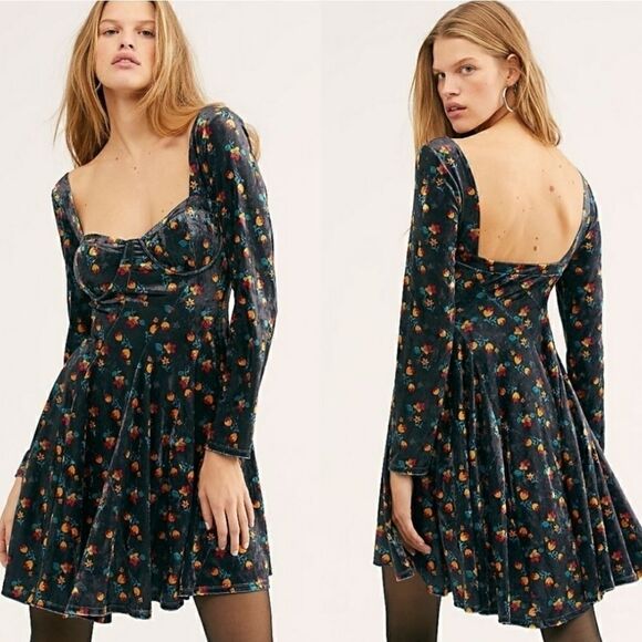 Free people Regina Mini Dress Size M - Picture 1 of 8